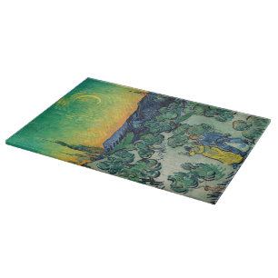 Vincent van Gogh - A Walk at Twilight Cutting Board