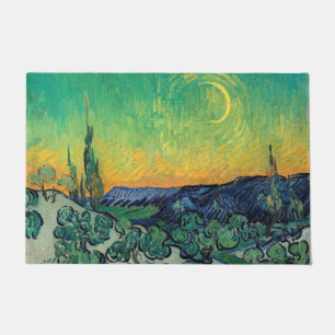 Vincent van Gogh - A Walk at Twilight Doormat