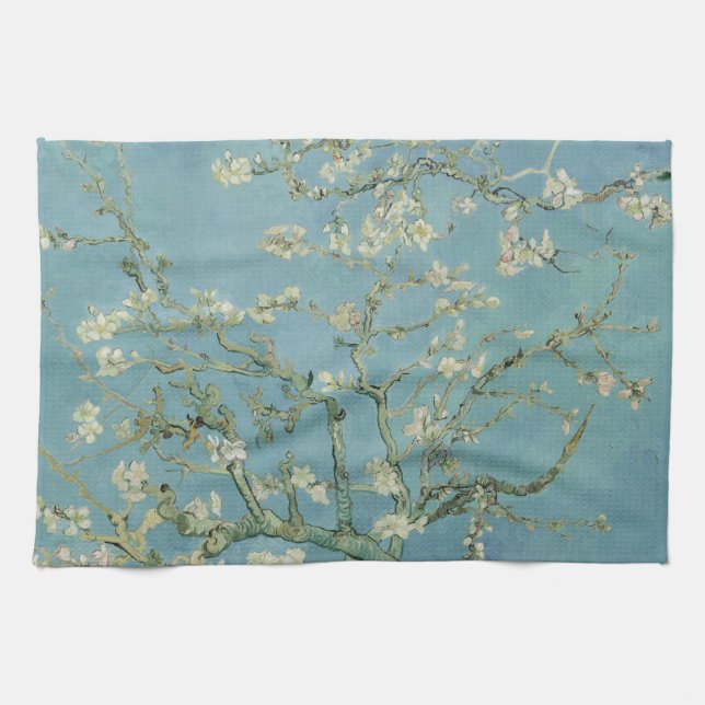 VINCENT VAN GOGH - almond blossom 1980 Tea Towel (Horizontal)