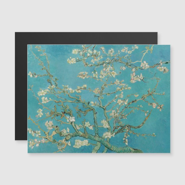 Vincent Van Gogh, Almond Blossom, Amandelbloesem Magnetic Invitation (Front/Back)