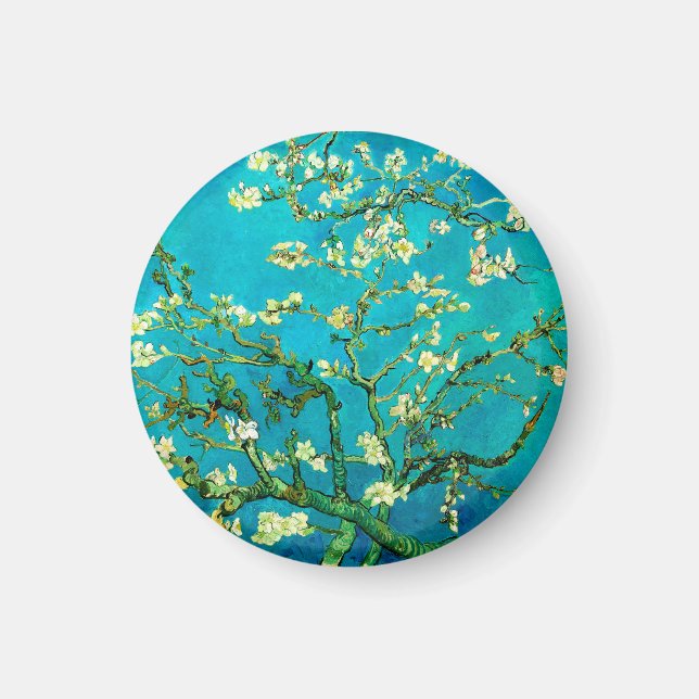 Vincent Van Gogh Almond Blossom Fine Art Magnet (Front)