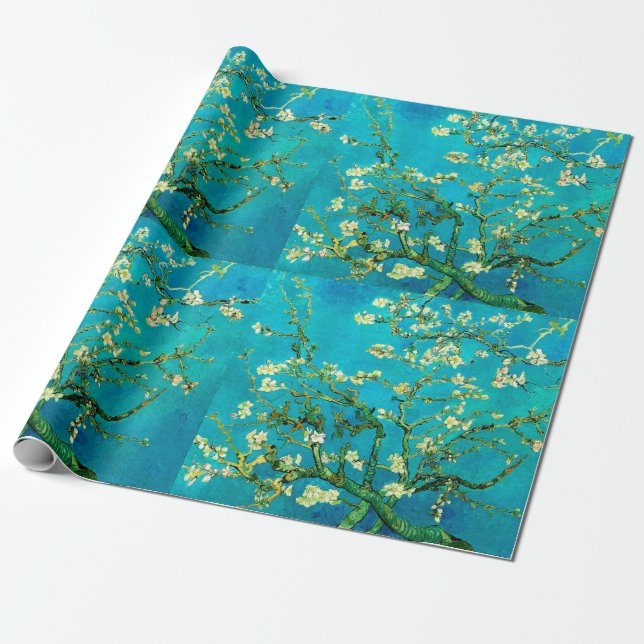 Vincent Van Gogh Almond Blossom Fine Art Wrapping Paper (Unrolled)
