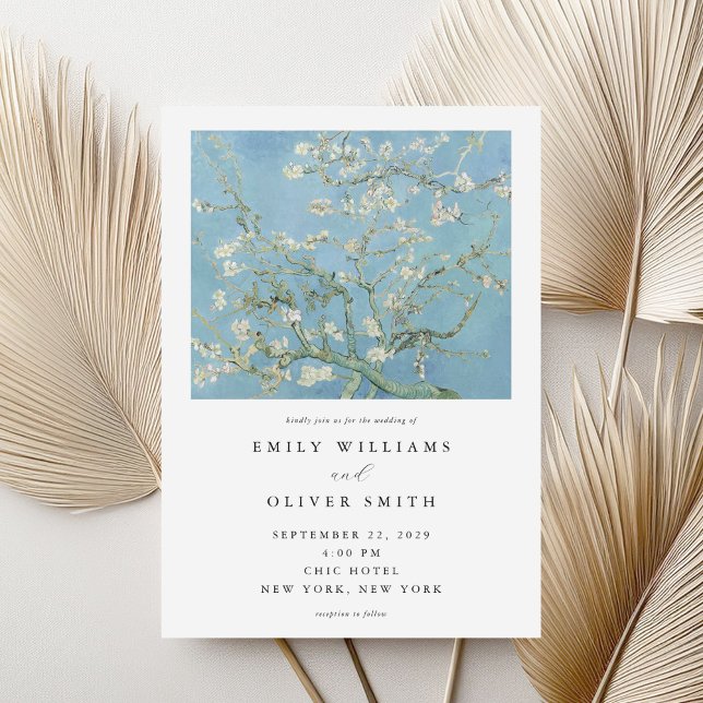 Vincent Van Gogh Almond Blossom Floral Wedding Invitation (Creator Uploaded)