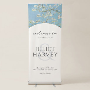 Vincent Van Gogh Almond Blossom Floral Wedding Retractable Banner