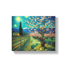 Vincent van Gogh Almond Blossom Landscape View