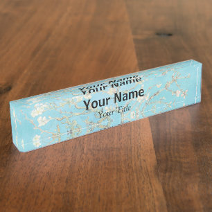 Vincent van Gogh - Almond Blossom Nameplate