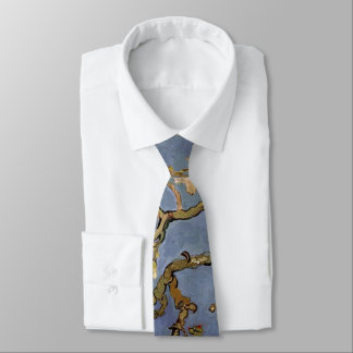 Vincent Van Gogh Almond Blossom Painting Tie