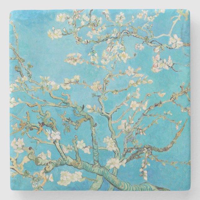 Vincent van Gogh - Almond Blossom Stone Coaster (Front)