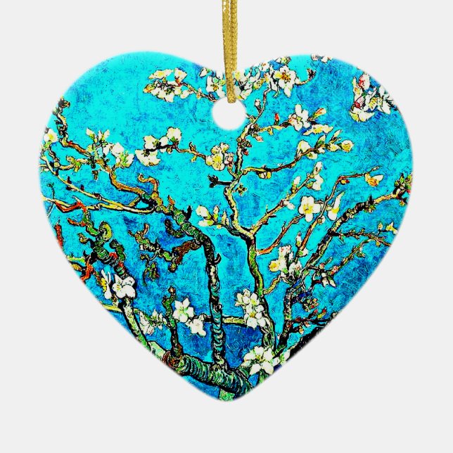 Vincent van Gogh, Almond Blossoms, Ceramic Tree Decoration (Front)