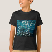 Vincent Van Gogh Almond Blossoms Dark Teal