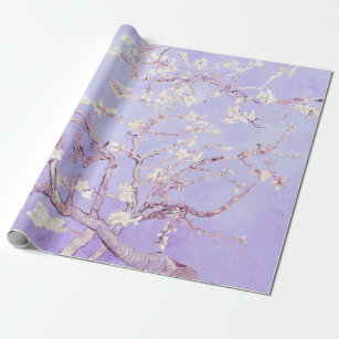 Vincent Van Gogh Almond Blossoms : Lavender Wrapping Paper