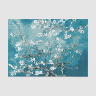 Vincent Van Gogh Almond Blossoms Soft Teal Tissue Paper