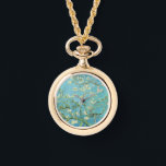 Vincent Van Gogh Almond Blossoms Watch<br><div class="desc">Celebrate the essence of timeless elegance with our Almond Blossoms Necklace, inspired by Vincent Van Gogh's iconic artwork. The soft teal background beautifully enhances the delicate blooms, creating an exquisite and sophisticated piece of jewellery for art lovers and those with a passion for beauty. Embrace the beauty of Van Gogh's...</div>