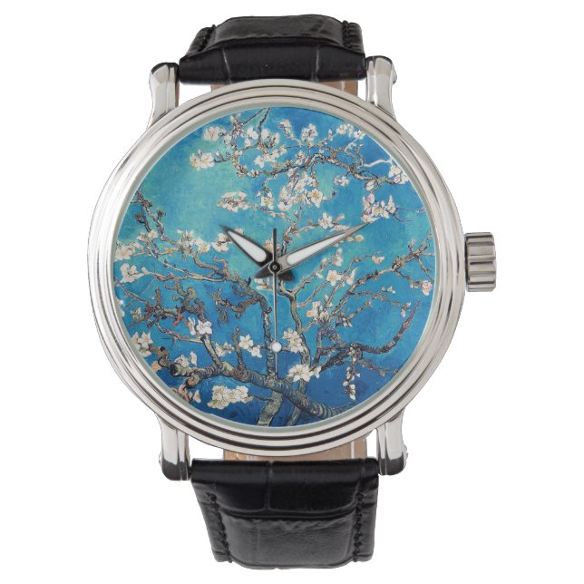 Vincent Van Gogh Almond Blossoms Watch Turquoise (Front)