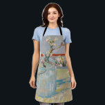 Vincent van Gogh - Almond Branch in a Glass Apron<br><div class="desc">Sprig of Flowering Almond in a Glass / Blossoming Almond Branch in a Glass - Vincent van Gogh,  Oil on Canvas,  1888</div>