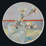 Vincent van Gogh - Almond Branch in a Glass Ceramic Knob<br><div class="desc">Sprig of Flowering Almond in a Glass / Blossoming Almond Branch in a Glass - Vincent van Gogh,  Oil on Canvas,  1888</div>