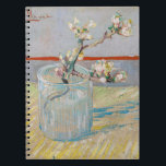 Vincent van Gogh - Almond Branch in a Glass Notebook<br><div class="desc">Sprig of Flowering Almond in a Glass / Blossoming Almond Branch in a Glass - Vincent van Gogh,  Oil on Canvas,  1888</div>