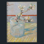 Vincent van Gogh - Almond Branch in a Glass Notebook<br><div class="desc">Sprig of Flowering Almond in a Glass / Blossoming Almond Branch in a Glass - Vincent van Gogh,  Oil on Canvas,  1888</div>