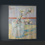 Vincent van Gogh - Almond Branch in a Glass Tapestry<br><div class="desc">Sprig of Flowering Almond in a Glass / Blossoming Almond Branch in a Glass - Vincent van Gogh,  Oil on Canvas,  1888</div>