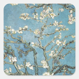 Vincent van Gogh   Almond branches in bloom, 1890 Square Sticker