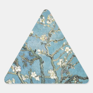 Vincent van Gogh   Almond branches in bloom, 1890 Triangle Sticker