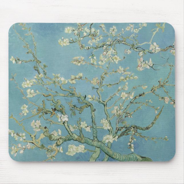 Vincent van Gogh – Almond tree in blossom Mouse Mat (Front)