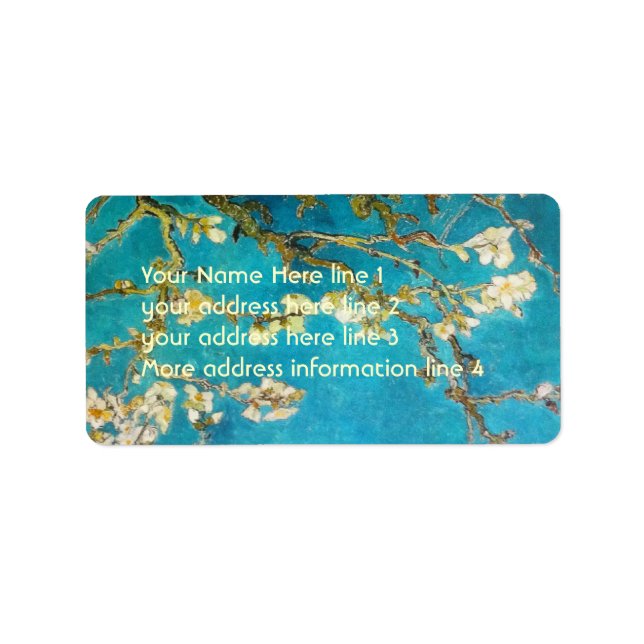 Vincent van Gogh Almond Tree Label (Front)