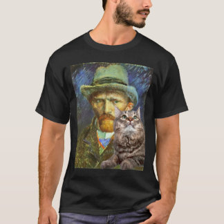 Vincent van Gogh and his cat T-Shirt