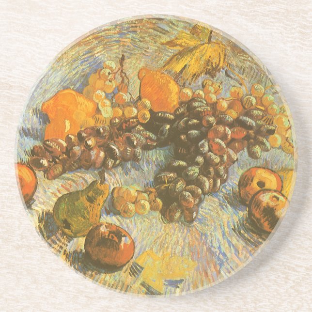 Vincent van Gogh - Apples, Pears, Lemons, Grapes Coaster (Front)