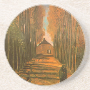 Vincent van Gogh - Avenue of Poplars in Autumn Coaster