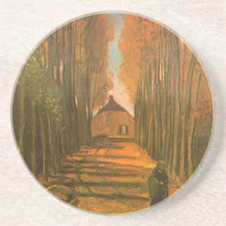Vincent van Gogh - Avenue of Poplars in Autumn Coaster