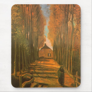 Vincent van Gogh - Avenue of Poplars in Autumn Mouse Mat