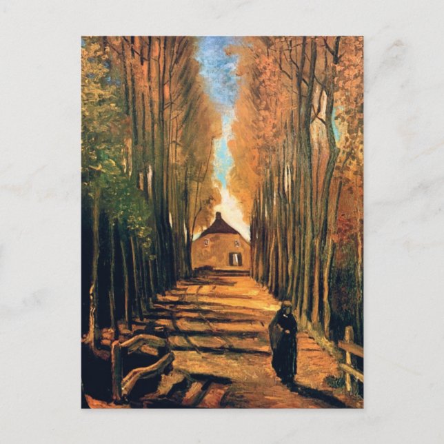 Vincent Van Gogh - Avenue Of Poplars In Autumn Postcard (Front)