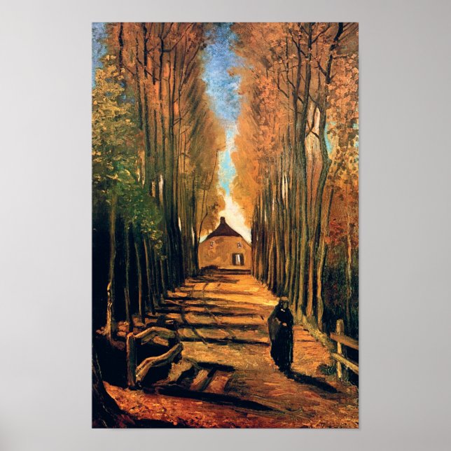 Vincent Van Gogh - Avenue Of Poplars In Autumn Poster (Front)