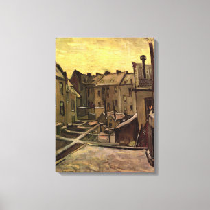 Vincent van Gogh, Backyards of Old Houses, Antwerp Canvas Print