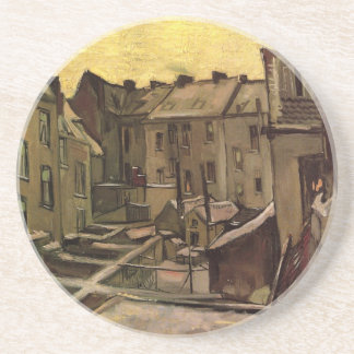 Vincent van Gogh, Backyards of Old Houses, Antwerp Coaster