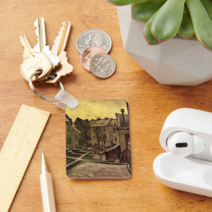 Vincent van Gogh, Backyards of Old Houses, Antwerp Key Ring