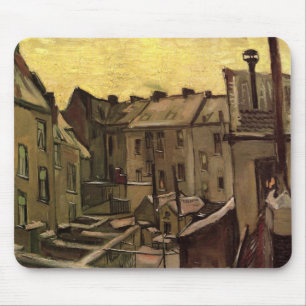 Vincent van Gogh, Backyards of Old Houses, Antwerp Mouse Mat