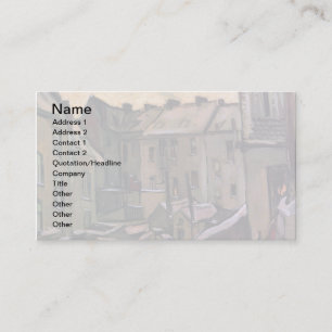 Vincent Van Gogh - Backyards Of Old Houses Business Card