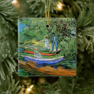 Vincent van Gogh - Bank of the Oise at Auvers Ceramic Ornament