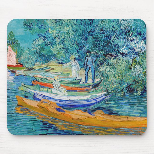 Vincent van Gogh - Bank of the Oise at Auvers Mouse Mat (Front)