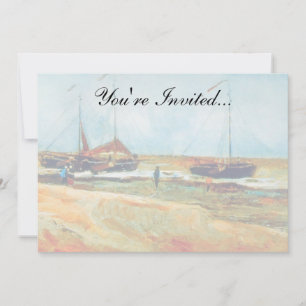 Vincent Van Gogh - Beach at Scheveningen Fine Art Invitation