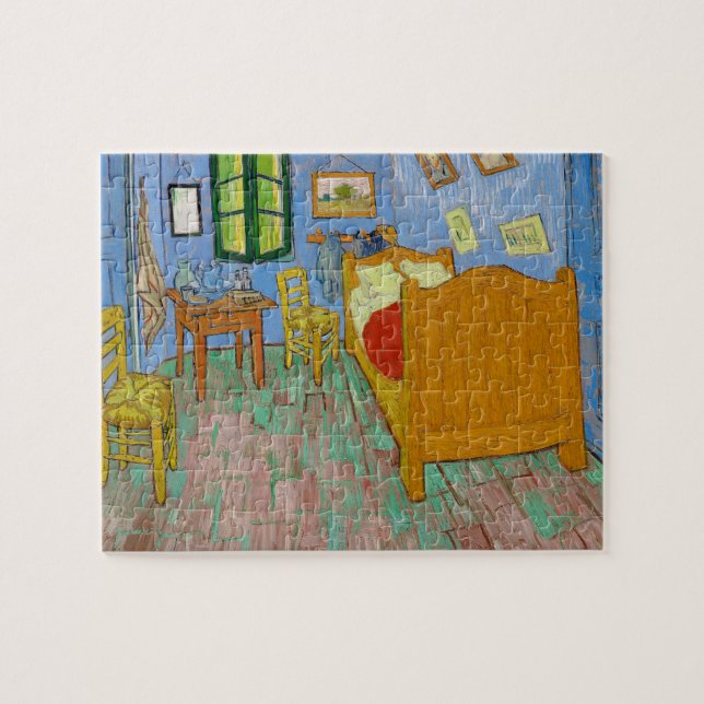 Vincent Van Gogh Bedroom. Impressionism room art Jigsaw Puzzle (Horizontal)