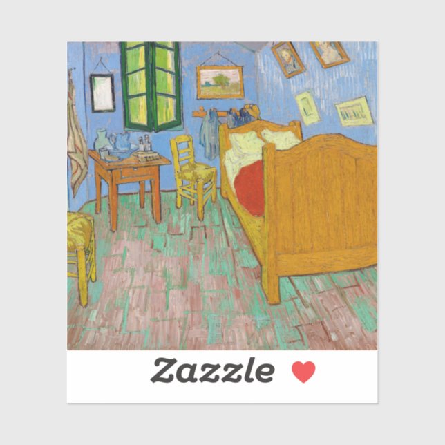 Vincent Van Gogh. Bedroom. Impressionism vintage (Sheet)