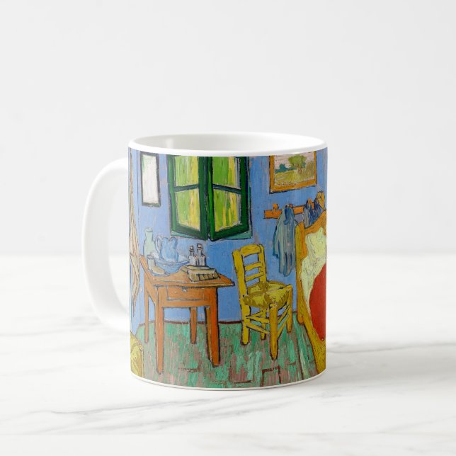 Vincent Van Gogh. Bedroom. Impressionism vintage Coffee Mug (Front Left)
