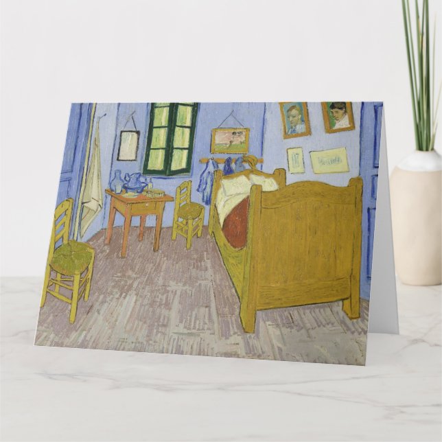 Vincent Van Gogh, Bedroom in Arles, 3rd Version Card (Front)