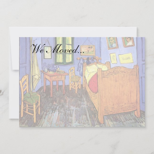 Vincent Van Gogh - Bedroom In Arles Fine Art Announcement (Front)