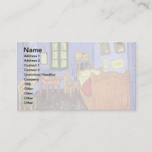 Vincent Van Gogh - Bedroom In Arles Fine Art Business Card