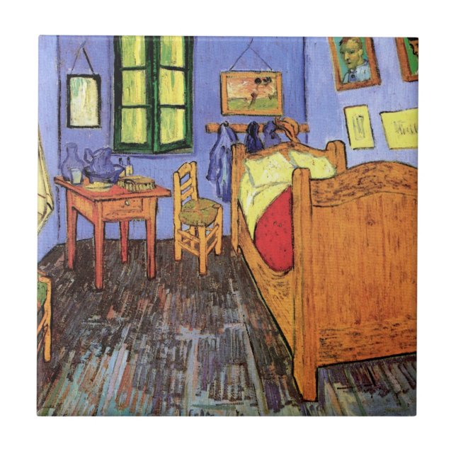 Vincent Van Gogh - Bedroom In Arles Fine Art Tile (Front)