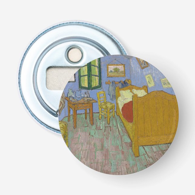 Vincent Van Gogh Bedroom Painting Bottle Opener (Front)